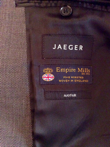 Jaeger 'Mayfair' Charcoal Grey Fleck Wool Suit Size 42R/34W - Whispers Dress Agency - Mens Suits & Tailoring - 5