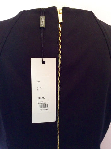 Brand New Episode Black & Gold Trim Ponte Pencil Dress Size 16 - Whispers Dress Agency - Womens Dresses - 4