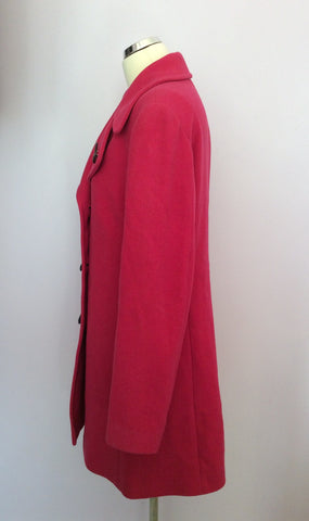 Killah Fushia Pink Wool Blend Coat Size XL - Whispers Dress Agency - Womens Coats & Jackets - 3