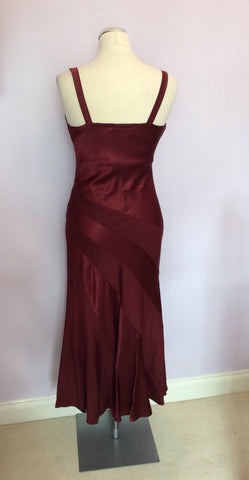 Kaliko Deep Wine Occasion Dress Size 8 - Whispers Dress Agency - Womens Dresses - 3