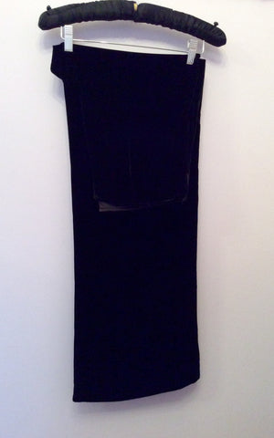 Hobbs Black Velvet Trousers Size 12 - Whispers Dress Agency - Sold - 1