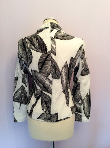 Gerry Weber Black & White Print Cotton Jacket Size 10 - Whispers Dress Agency - Womens Coats & Jackets - 3