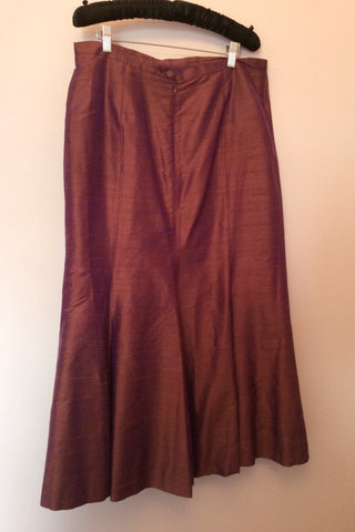 Paule Vasseur Wine Silk Jacket, Top & Long Skirt Size 16 - Whispers Dress Agency - Womens Special Occasion - 7