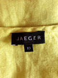 Jaeger Yellow Linen Top Size 10 - Whispers Dress Agency - Womens Tops - 3