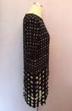 Whistles Shibori Black & White Spot Dress Size 12 - Whispers Dress Agency - Sold - 6