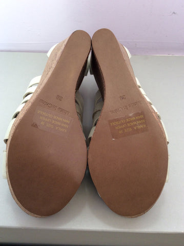 Brand New Carvela White Wedge Heel Sandals Size 3.5/36 - Whispers Dress Agency - Sold - 4