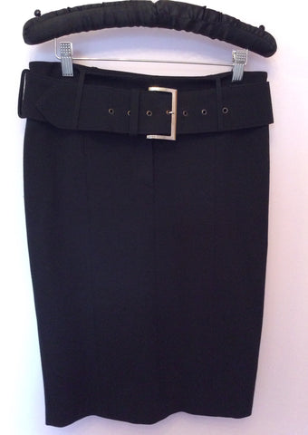 La Perla Black Jacket & Belted Skirt Suit Size 42 UK 10 - Whispers Dress Agency - Sold - 6