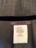 Jaeger Black & White Prince Of Wales Check Long Skirt Size 12 - Whispers Dress Agency - Sold - 3
