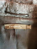 Sandwich Dark Grey Wool Jacket & Skirt Suit Size 38/40 UK 12 - Whispers Dress Agency - Sold - 4