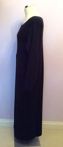 Sarah Pacini Black Split Front Long Jumper/Dress One Size - Whispers Dress Agency - Sold - 3