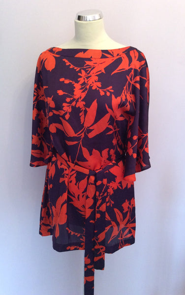 Brand New Phase Eight Grape & Chilli Tokyo Tunic Top Size 12 - Whispers Dress Agency - Womens Tops - 1