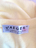 VINTAGE JAEGER YELLOW LAMBSWOOL TWINSET SIZE 34" UK S/M - Whispers Dress Agency - Womens Vintage - 5