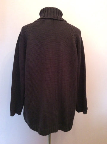 Toast Deep Plum Chunky Merino Wool Jumper Size S - Whispers Dress Agency - Sold - 2