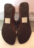 Brand New Firetrap Brown Slip On Wedge Heel Mules Size 7/40 - Whispers Dress Agency - Womens Mules & Flip Flops - 5