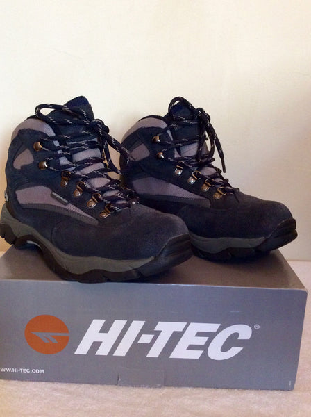 Hi Tec Navy,Grey & Charcoal Waterproof Walking Boots Size 7/40 - Whispers Dress Agency - Sold - 1
