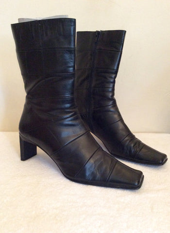 Jane Shilton Brown Leather Ankle Boots Size 7.5/41 - Whispers Dress Agency - Womens Boots - 1
