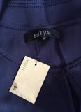 BRAND NEW NITYA DARK BLUE DUSTER COAT SIZE 40 UK 12 - Whispers Dress Agency - Sold - 5