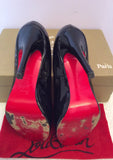 Christian Louboutin Black Patent Leather Peeptoe Heels Size 6/39 - Whispers Dress Agency - Sold - 4