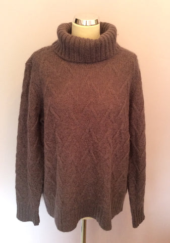 Laura Ashley Mauve Polo Neck Jumper Size 20 - Whispers Dress Agency - Womens Knitwear - 1