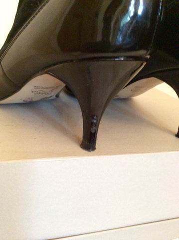 Marks & Spencer Autograph Black Patent Leather Shoe Boots Size 5/38 - Whispers Dress Agency - Sold - 4