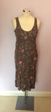 Ghost Brown Embroidered Floral Dress & Duster Coat Size S - Whispers Dress Agency - Sold - 4