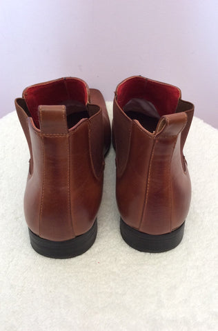 Giovanni Tan Brown Ankle Boots Size 10 / 44 - Whispers Dress Agency - Sold - 4