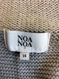 NOA NOA GREY COTTON BLEND BELTED CARDIGAN SIZE M - Whispers Dress Agency - Sold - 4