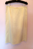 Max Mara Cream Pleat Front Straight Skirt Size 12 - Whispers Dress Agency - Sold - 2