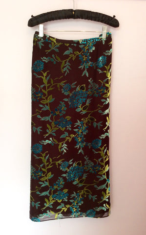 Jacques Vert Brown Embroidered Top, Long Skirt & Cardigan Size 22 - Whispers Dress Agency - Sold - 7