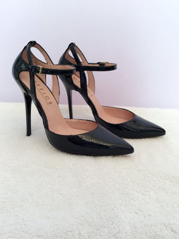 Brand New Office Black Patent Mary Jane Heels Size 5/38 - Whispers Dress Agency - Sold - 2