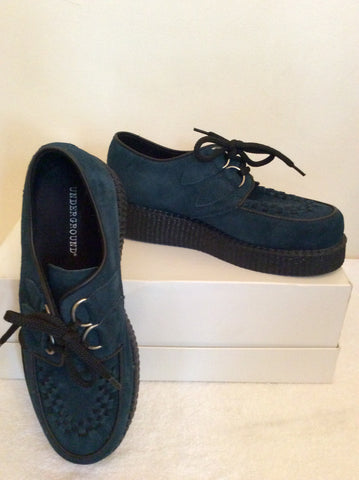 Brand New Underground Dark Green Suede Wulfron Creepers Size 6/39 - Whispers Dress Agency - Sold - 1