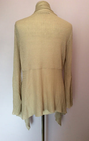 James Lakeland Beige Linen Cardigan Size 16 - Whispers Dress Agency - Womens Knitwear - 2