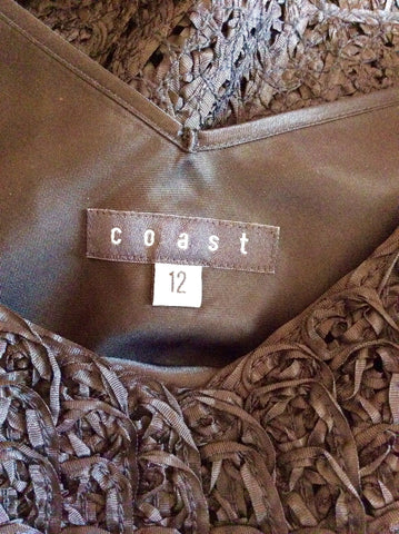 Coast Black Applique Occasion Dress Size 12 - Whispers Dress Agency - Womens Dresses - 6