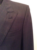 JAEGER CHARCOAL GREY CHECK WOOL SUIT SIZE 40R/36W - Whispers Dress Agency - Mens Suits & Tailoring - 4
