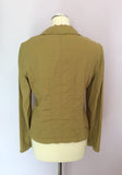 Betty Barclay Olive Green Cotton Jacket Size 12 - Whispers Dress Agency - Womens Coats & Jackets - 2