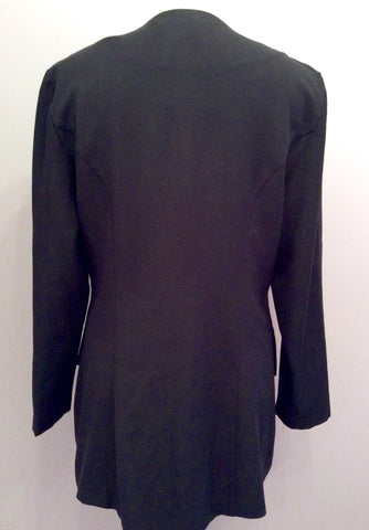 Gina Bacconi Black Beaded & Sequinned Jacket & Skirt Suit Size 14 Fit UK 10/12 - Whispers Dress Agency - Womens Suits & Tailoring - 3