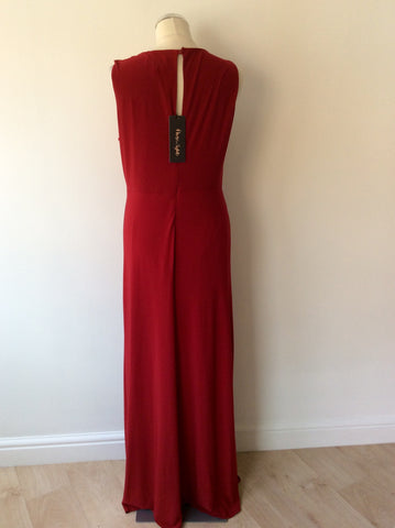BRAND NEW WITH TAGS PHASE EIGHT RED EMBELISHED MAXI DRESS SIZE 16 - Whispers Dress Agency - Womens Dresses - 5