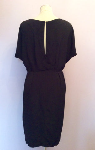 Whistles Black Pleated Top Dress Size 14 - Whispers Dress Agency - Sold - 3