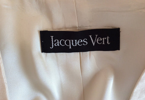 Jacques Vert Ivory & Grey Trim Jacket Size 20 - Whispers Dress Agency - Sold - 3