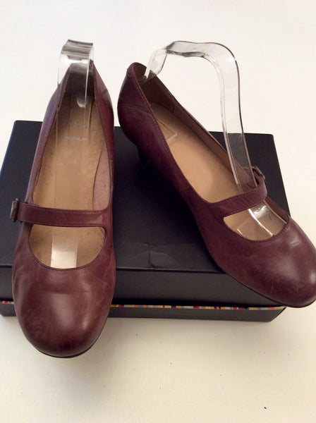 Clarks Brown Leather Mary Jane Heels Size 6.5/39.5 - Whispers Dress Agency - Womens Heels - 1