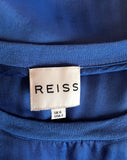 Reiss Lilou Blueberry Over Size Silk Blend Top Size 6 - Whispers Dress Agency - Womens Tops - 5