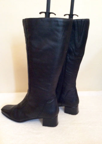 Brand New Clarks Black Soft Leather Boots Size 5/38 - Whispers Dress Agency - Sold - 4