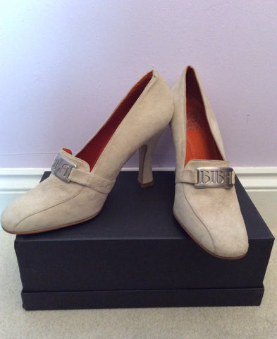 Vintage 1990s Biba Cream Suede Heeled Court Shoes Size 6.5/40 - Whispers Dress Agency - Sold - 1