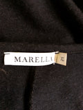 MARELLA BLACK STRETCH JERSEY V NECK DRESS SIZE XL - Whispers Dress Agency - Sold - 6