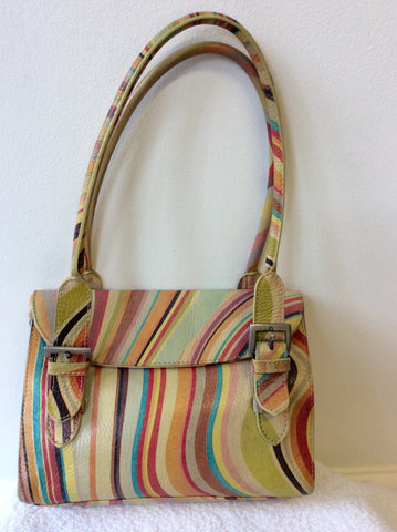 PAUL SMITH MULTI COLOURED SWIRL SMALL LEATHER BAG - Whispers Dress Agency - Sold - 1