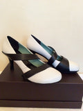 United Nude Black & White Leather Heels Size 4/37 - Whispers Dress Agency - Sold - 2