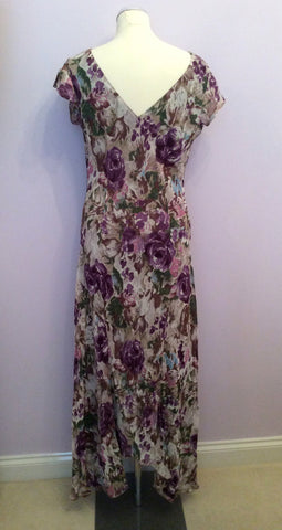 Per Una Floral Print Long Dress Size 16 Reg - Whispers Dress Agency - Womens Dresses - 3