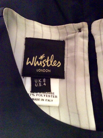 Whistles Dark Blue Pencil Dress Size 8 - Whispers Dress Agency - Womens Dresses - 3