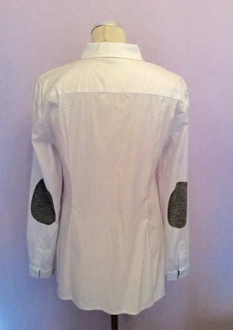 Marc Aurel White Long Sleeve Shirt Size 40 UK 12 - Whispers Dress Agency - Womens Shirts & Blouses - 2