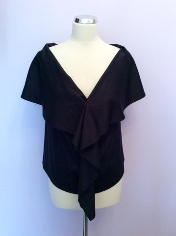 Brand New Vivienne Westwood Black Wide Neck Top Size 46 UK 14 - Whispers Dress Agency - Sold - 1